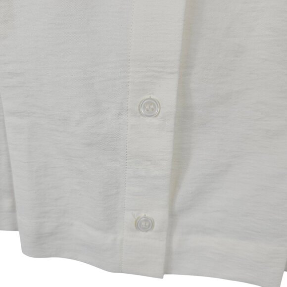 & Other Stories Womens 4 Ivory Cream Puff Sleeve Button Front Crop Cottage Boho - Picture 5 of 13